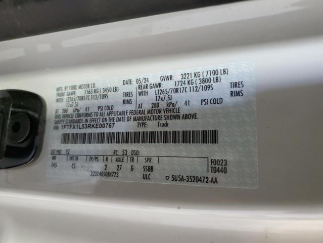 2024 FORD F150 XL 1FTFX1L53RKE00767