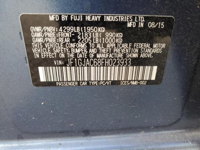 2015 SUBARU IMPREZA PR JF1GJAC68FH023933