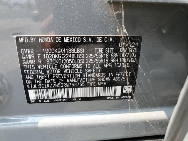 2024 HONDA HR-V SPORT 3CZRZ2H53RM759755