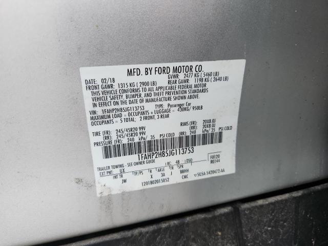 2018 FORD TAURUS SEL - 1FAHP2H85JG113753