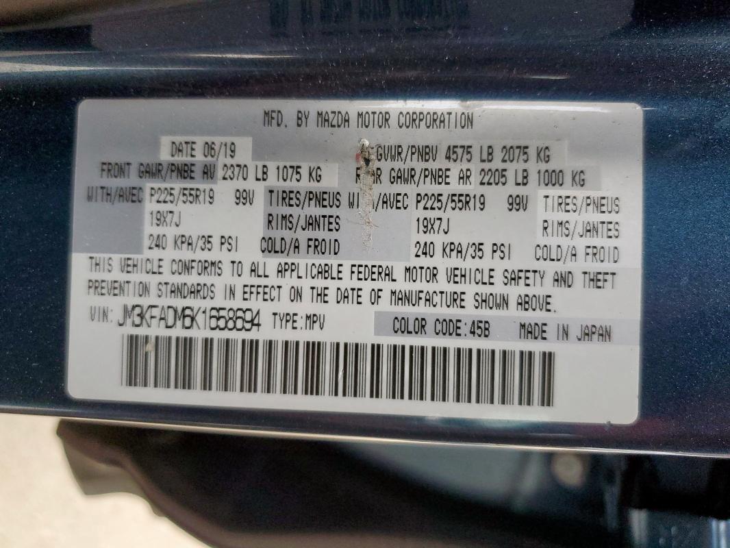 2019 MAZDA CX-5 GRAND JM3KFADM6K1658694