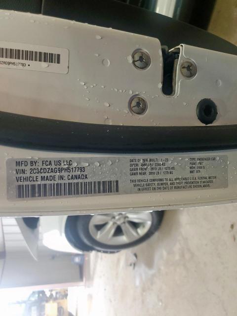 2023 DODGE CHALLENGER 2C3CDZAG9PH517793