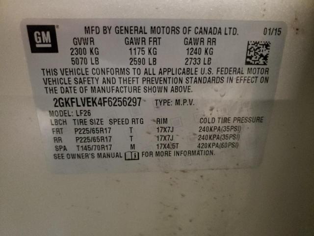 2015 GMC TERRAIN SL 2GKFLVEK4F6256297