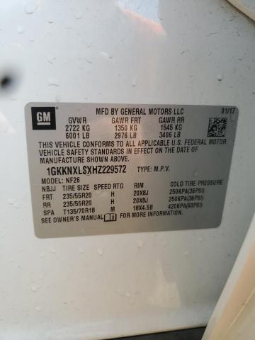 2017 GMC ACADIA DEN 1GKKNXLSXHZ229572