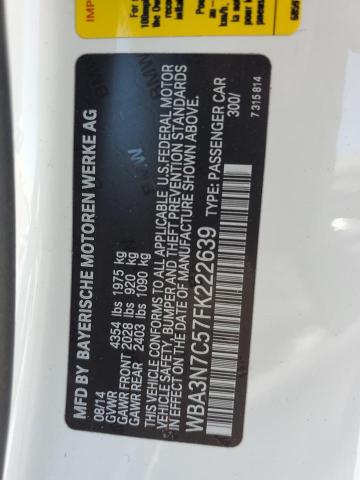 2015 BMW 428 I WBA3N7C57FK222639