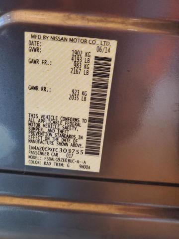 2015 NISSAN LEAF S 1N4AZ0CPXFC303755