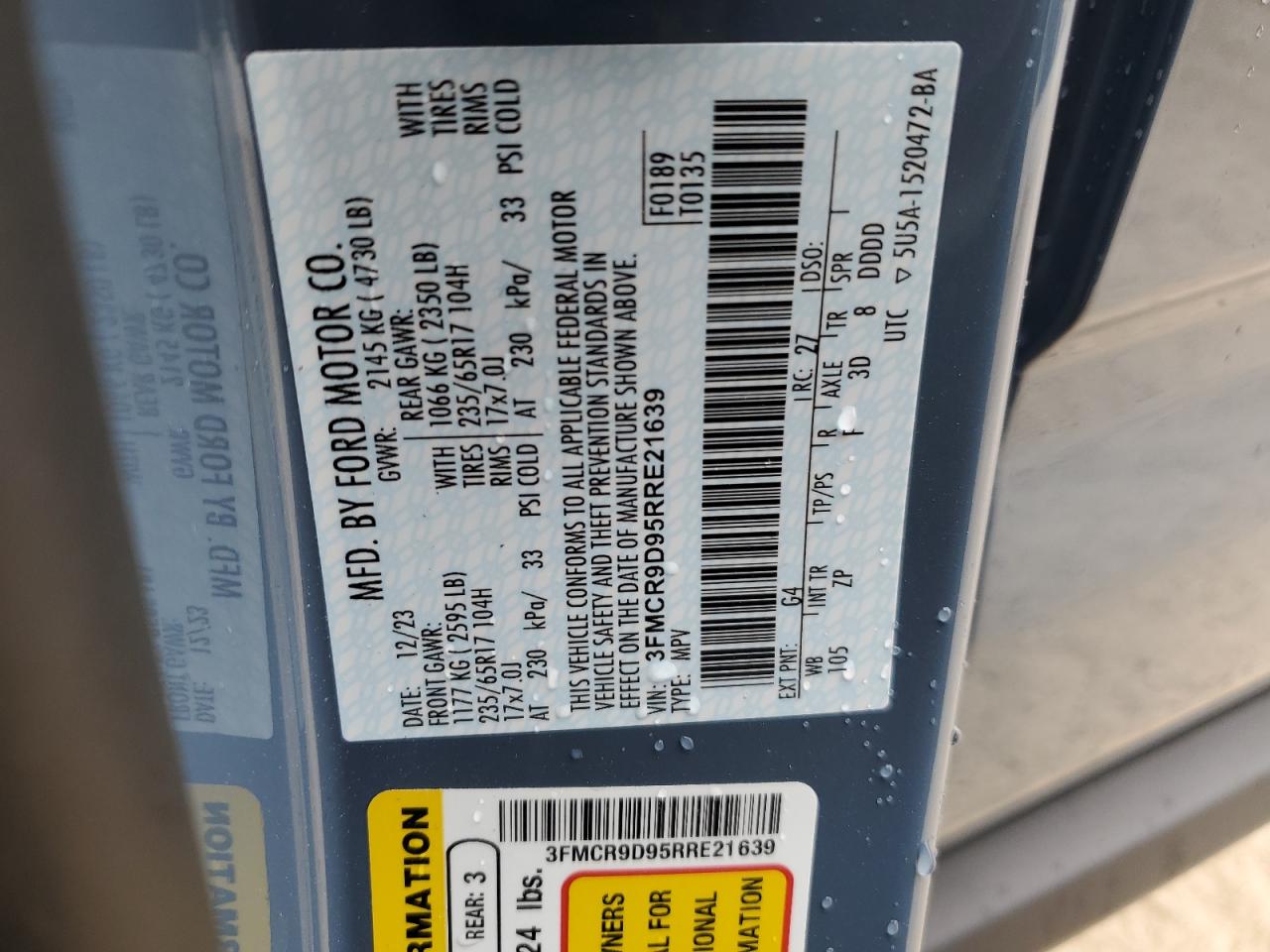 FORD BRONCO SPORT BADLANDS