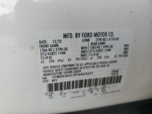 2023 FORD EXPLORER ST 1FM5K8GC3PGA03227