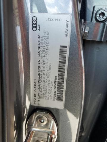 2016 AUDI S3 PREMIUM WAUB1GFF0G1075499