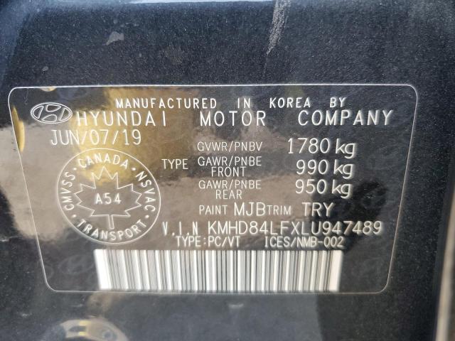 2020 HYUNDAI ELANTRA SE KMHD84LFXLU947489