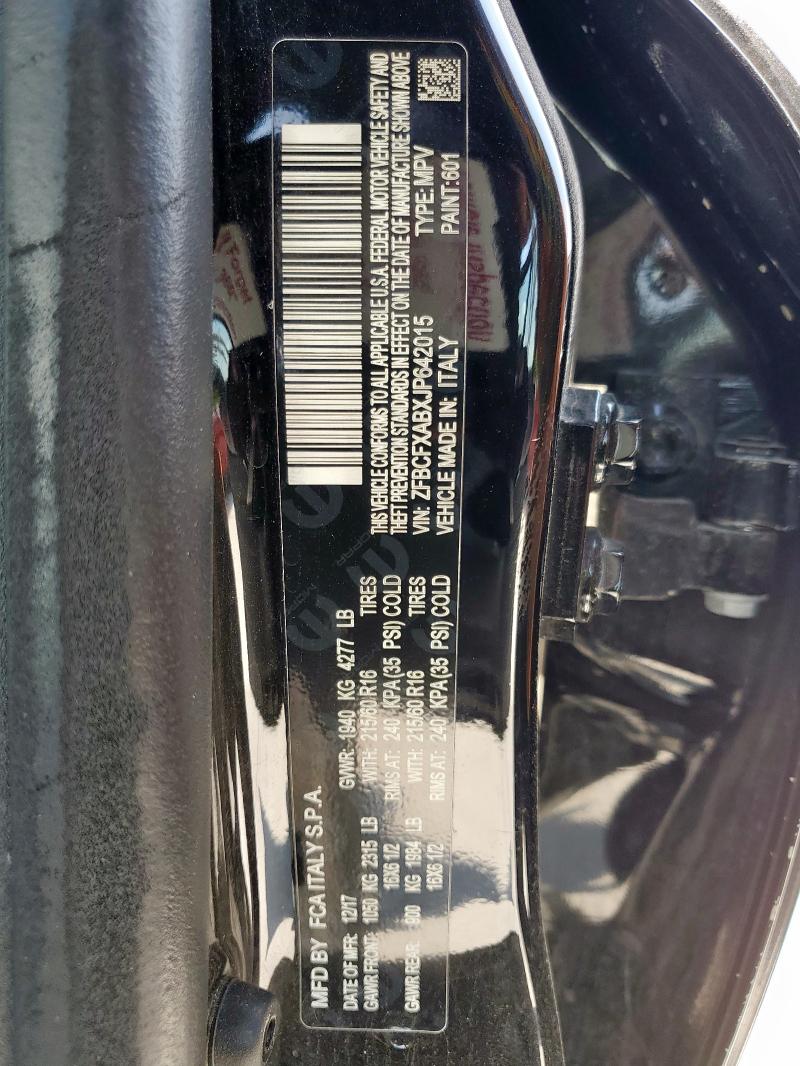 2018 FIAT 500X POP ZFBCFXABXJP642015