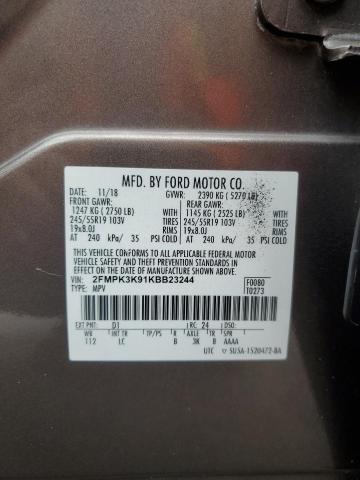 2019 FORD EDGE TITAN 2FMPK3K91KBB23244