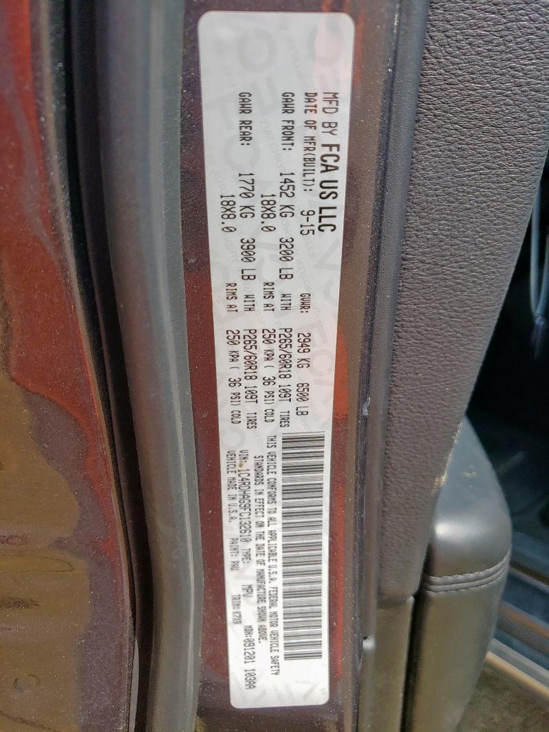 2015 DODGE DURANGO SX 1C4RDHAG9FC132610