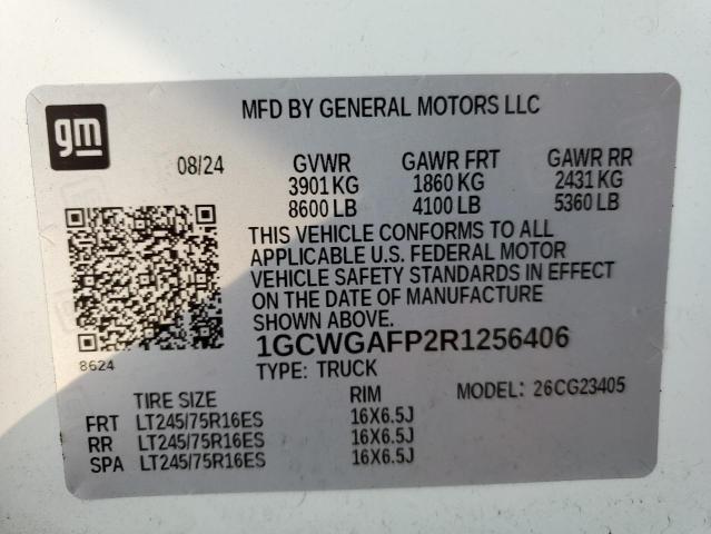 2024 CHEVROLET EXPRESS G2 - 1GCWGAFP2R1256406
