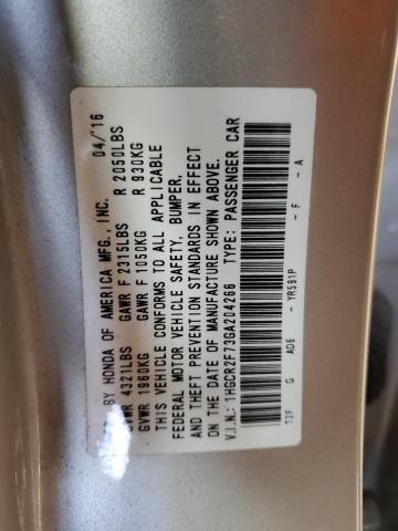 2016 HONDA ACCORD EX 1HGCR2F73GA204266