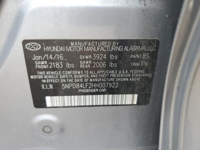 2017 HYUNDAI ELANTRA SE - 5NPD84LF2HH007922