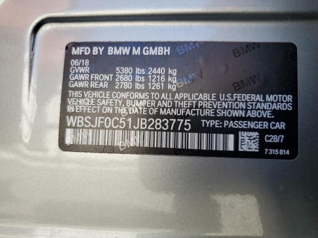 2018 BMW M5 WBSJF0C51JB283775