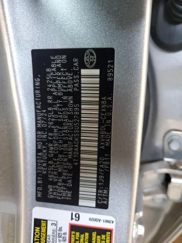 2025 TOYOTA CAMRY XSE 4T1DAACK5SU527895