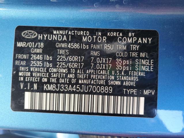 2018 HYUNDAI TUCSON SEL - KM8J33A45JU700889