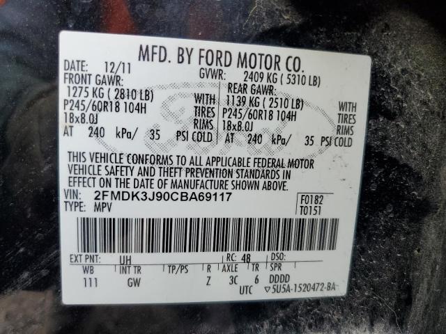 2012 FORD EDGE SEL #3254880820