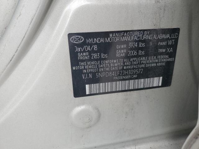 2018 HYUNDAI ELANTRA SE - 5NPD84LF2JH309572