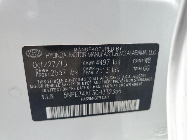2016 HYUNDAI SONATA SPORT 5NPE34AF3GH332356