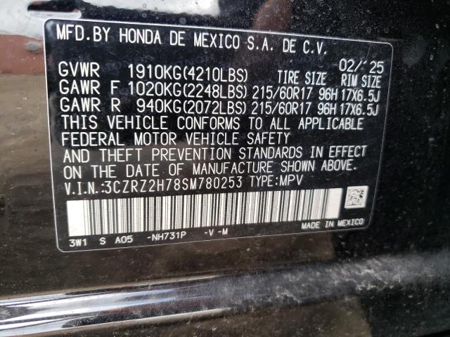 2025 HONDA HR-V EXL 3CZRZ2H78SM780253