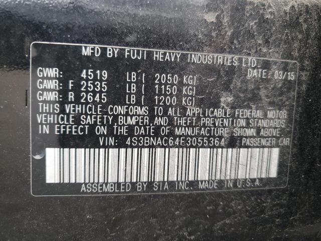 2015 SUBARU LEGACY 2.5I PREMIUM 4S3BNAC64F3055364
