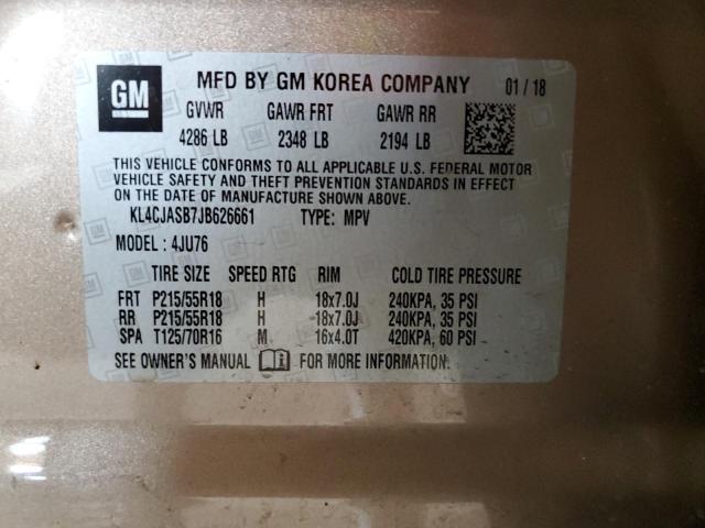 2018 BUICK ENCORE PRE KL4CJASB7JB626661