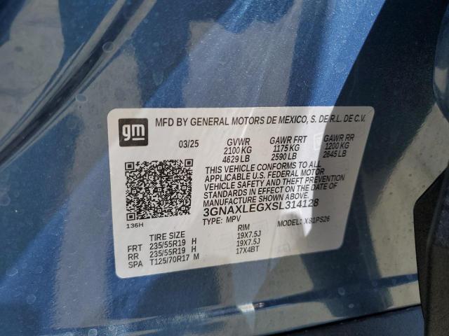 2025 CHEVROLET EQUINOX RS 3GNAXLEGXSL314128