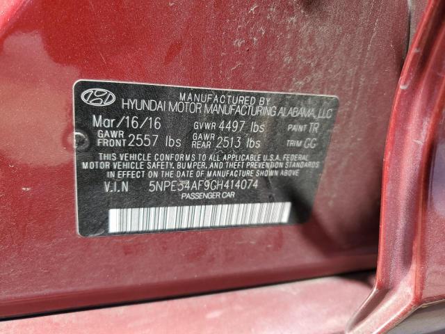 2016 HYUNDAI SONATA SPO 5NPE34AF9GH414074