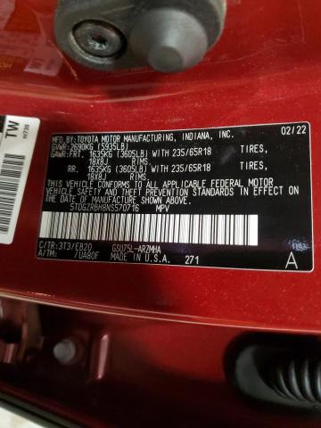 2022 TOYOTA HIGHLANDER - 5TDGZRBH8NS570716