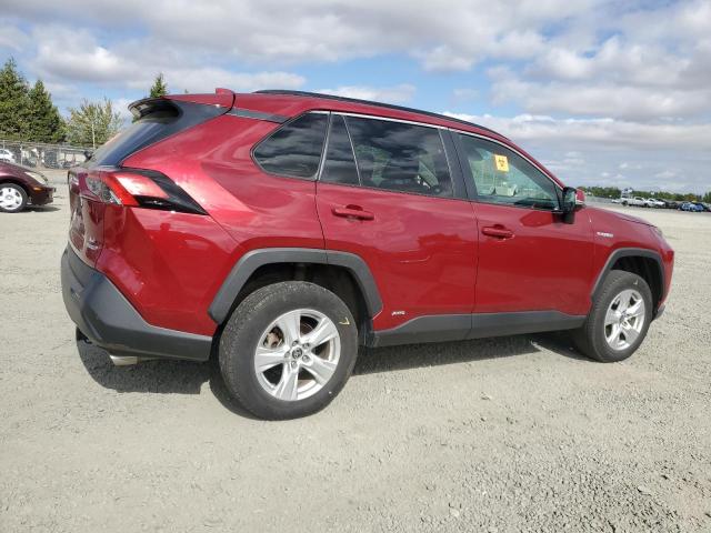 TOYOTA RAV4 LE 2021 burgundy  hybrid engine 2T3M6RFV1MW015907 photo #4