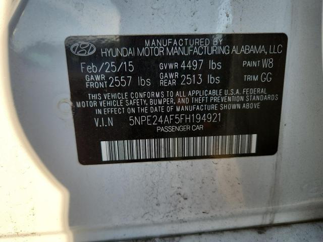 2015 HYUNDAI SONATA SE - 5NPE24AF5FH194921