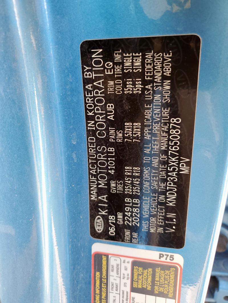 2019 KIA SOUL + KNDJP3A5XK7650878