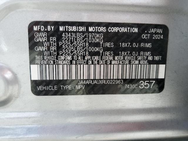 2024 MITSUBISHI OUTLANDER JA4ARUAUXRU022963