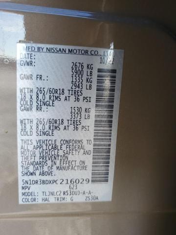 2023 NISSAN PATHFINDER SV #3279578260