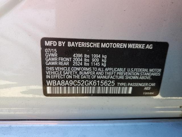 2016 ASTON MARTIN DB7 VOL WBA8A9C52GK615625