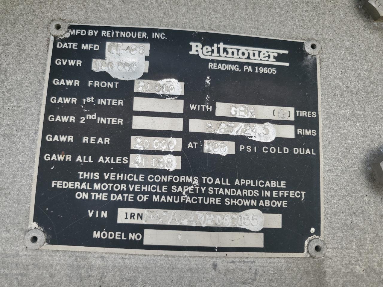 Lot #3256420366 1999 REITNOUER UNKNOWN