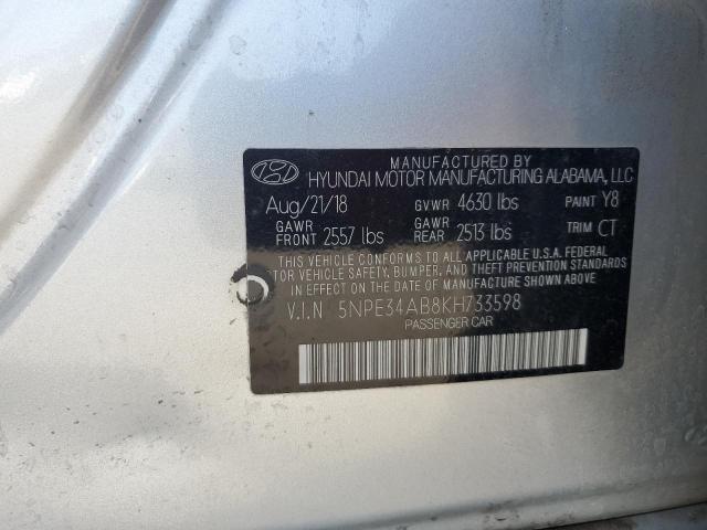 2019 HYUNDAI SONATA LIM 5NPE34AB8KH733598