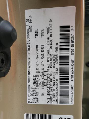 2016 TOYOTA TACOMA DOU 3TMGZ5AN9GM031220