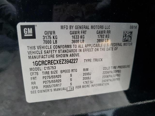 2014 CHEVROLET SILVERADO - 1GCRCRECXEZ394227