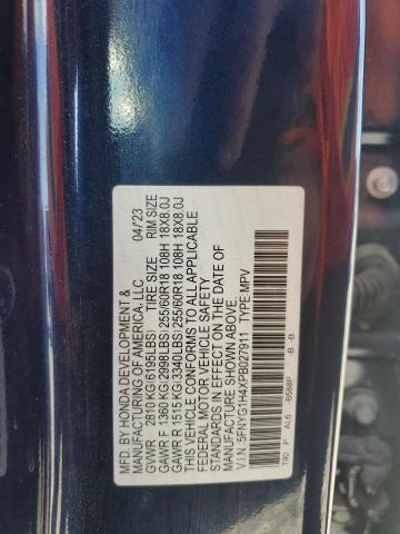 2023 HONDA PILOT EXL 5FNYG1H4XPB027911
