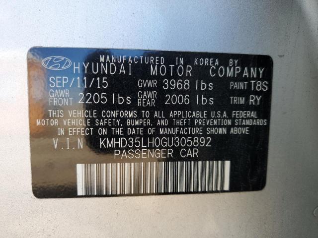 2016 HYUNDAI ELANTRA GT KMHD35LH0GU305892