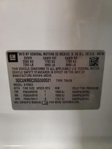 2016 CHEVROLET 1500 3GCUKREC2GG300521