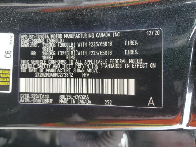 2021 LEXUS RX 350 2T2HZMDA6MC273812