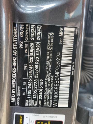 2021 MERCEDES-BENZ GLC 300 4M W1N0G8EB0MF955994
