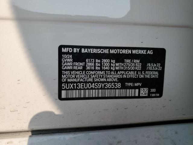 2025 BMW X5 SDRIVE 40I 5UX13EU04S9Y36538