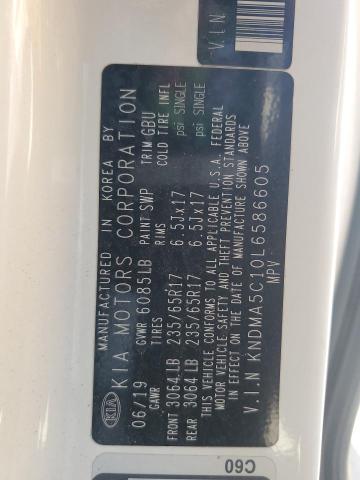 2020 KIA SEDONA L KNDMA5C10L6586605