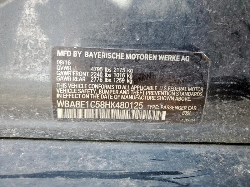 2017 BMW 330E - WBA8E1C58HK480125
